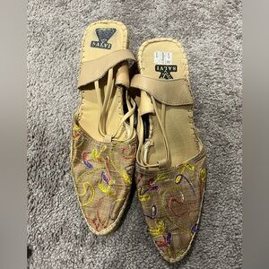 Salvi Authentic Spanish Multicolor Espadrilles Sandals Womens 38